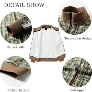 ชุดวอร์มแบบมีฮู้ดสำหรับทุกเพศ ผลิตจากโพลีเอสเตอร์/คอตตอน น้ำหนักเบา กันน้ำ มีซิป ชุดกันลม - Product Image 6