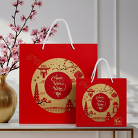 Sacs de shopping de luxe personnalisés en papier recyclé écologique, style mode, pour emballage cadeau et décoration, compatibles micro-ondes, fabriqués au Vietnam