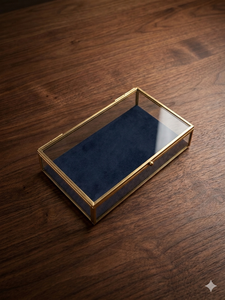 Caja de Regalo de Boda Vacía de Vidrio Dorado y Plateado de Lujo, 29x17x6.5 cm, Caja de Regalo para Despedida de Soltera DIY - Product Image 4