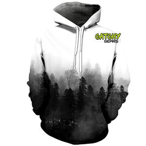 เสื้อฮู้ดดี้โอเวอร์ไซส์ผ้าฟลีซแบบครอปสำหรับผู้ชาย ผลิตตามสั่ง (OEM) คุณภาพสูง สไตล์ฮิปฮอป แห้งเร็ว น้ำหนัก 220 กรัม พร้อมงานพิมพ์ซิลค์สกรีน - Product Image 5