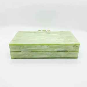 Elegante Bolso de Mano de Resina con Forma de Pera, Imitación de Perla, Chapado en Oro, con Dije de Mariposa de Lujo, Conjunto Completo para Bodas - Product Image 2