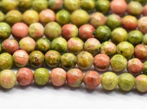 Cuentas de Unakita Natural de grado AAA, cristales verdes de 2 mm en cuerdas de 16 pulgadas, alta calidad para la fabricación de joyas - Product Image 2