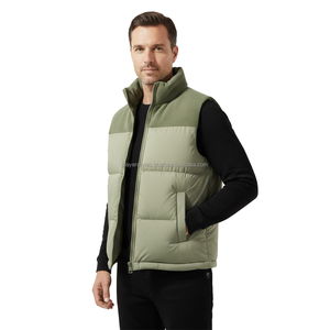 Chaleco Acolchado para Hombre, Estilo Deportivo, Sin Mangas, Reversible, Cortavientos, Ropa de Invierno Transpirable con Cierre, Venta al Por Mayor OEM - Product Image 3