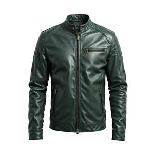 Chaqueta de Cuero para Hombre, Chaqueta de Cuero Genuino Marrón, Chaqueta de Motociclista Personalizada, Chaqueta de Cuero Puro para Hombre - Product Image 4