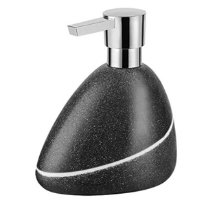 Distributeur de savon en marbre-Fabriqué en pierre de marbre naturel-Distributeur de lotion pour accessoires de salle de bain (marron) - Product Image 6