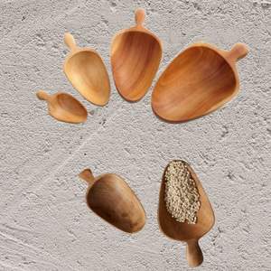 La mejor cuchara de madera ecológica Premium desechable de madera de teca javanesa seleccionada para especias de Indonesia - Product Image 1