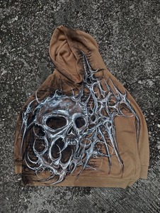 Heavyweight 3D Puff Print Men's Hoody Venta al por mayor Oversized 100% Pure Cotton No Zip up Custom Color and Graph Hoodies para hombres - Product Image 2