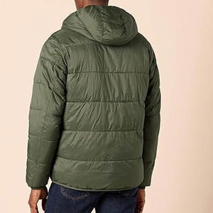 Blousons matelassés légers à capuche pour hommes, manteau chaud d'hiver avec logo sur le devant, pour les voyages en plein air, la rue et la mode décontractée - Product Image 3