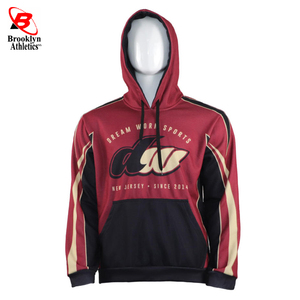 Venta al por mayor de sudaderas de lana de invierno Puff impresión para hombre Sudadera con capucha logotipo personalizado estilo callejero ropa deportiva - Product Image 4