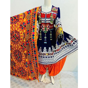 New Designs Sale Afghani <b>Dress</b> Wholesale Fashion Long <b>Dress</b> Embroidered Patch Design Afghani <b>Dress</b> for Woman - Product Image 4