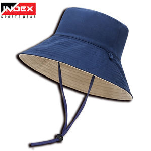 Chapeaux seau compressibles unisexes de luxe Designer réversible avec couleur noire Logo sur mesure Marque privée pour les scènes de pêche décontractées - Product Image 3