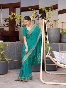 Bandhani zorro algodón Premium venta al por mayor Sari proveedores en Pune - Product Image 4