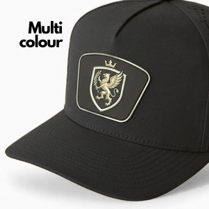 หมวกกอล์ฟแบบ 5 แผง ปรับแต่งได้ ระบายอากาศด้วยเลเซอร์ กันน้ำ พร้อมแผ่น PVC ปักลาย ปรับแต่งได้ ปีกโค้งแข็งแรง ป้องกันน้ำเข้า - Product Image 4