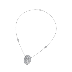 IGI certifié 950 platine diamant naturel 7g collier de luxe pour les femmes pendentif de bijoux fins avec breloques de mariage indien OEM ODM - Product Image 3