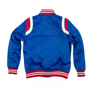 Vestes en Satin personnalisées pour hommes Baseball Satin Sports Team Jacket Whole Sale Rate 2025 Satin Jacket - Product Image 3