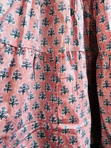 Personalized Looking Printing Cotton Floral Printed Boho Fashion Women's Wear Tier Maxi <b>Dress</b> -V Neckline With Tassel Maxi <b>Dress</b> - Product Image 5