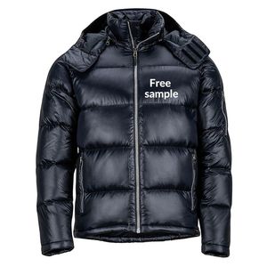 Wholesale OEM Service Factory-Made Men's <b>Thin</b> <b>Puffer</b> <b>Jackets</b> with Customized Logo Printing New Design Canvas Fabric Stand Collar - Product Image 5