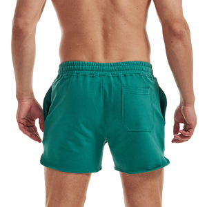 Shorts Courts Homme OEM Décontractés Vente en Gros Sport Gym Course Personnalisés Toile Unie Respirants Coupe-Vent Séchage Rapide Taille Haute - Product Image 3