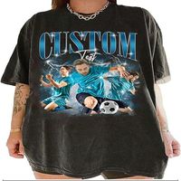 Personnalisez votre propre t-shirt de football en maille, style streetwear pour homme, écologique, à séchage rapide, inspiré des bootlegs de rap