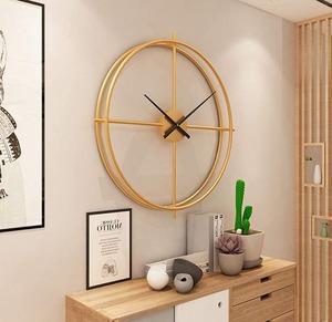 Circle Metal <b>Wall</b> <b>Clock</b> New Design Trendy <b>Wall</b> Hanging <b>Wall</b> <b>Clock</b> Customized High Quality <b>Clock</b> - Product Image 1