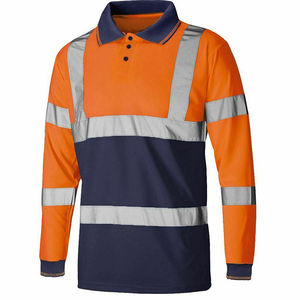 Camisa de Trabajo de Alta Visibilidad de Manga Larga 100% Poliéster de Alta Calidad, Camisa de Seguridad Reflectante de Alta Visibilidad para Hombre - Product Image 6