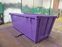 Poubelles à sauter en métal doux de style européen à vendre Conteneurs empilables pour l'élimination des déchets Poubelle à crochet Fabricant de bennes à ordures