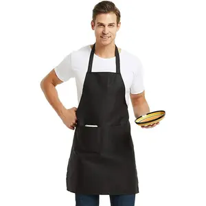 Рекламный черный без рукавов, настраиваемый белый официантский официант, официант из полиэстера, корейский рабочий женский кухонный фартук для кухни