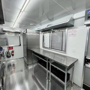 รถเข็นขายอาหารเคลื่อนที่รถเข็นขายอาหารรถเข็นขายอาหารสำหรับพิซซ่าในครัวมีอุปกรณ์ครบครัน - Product Image 5