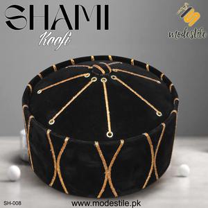 Islamic Muslim Cap SH-008 Kufi <b>Hat</b>, Shami Cap, Imamah Turban, Sunnah Topi, Eid Gift Headwear, Custom Logo, Wholesale Namaz Topi - Product Image 4