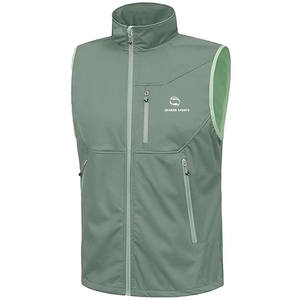 OEM Lightweight Softshell Vest <b>for</b> <b>Men</b> Stand Collar Waterproof Sleeveless <b>Jacket</b> <b>for</b> Winter Vests - Product Image 4