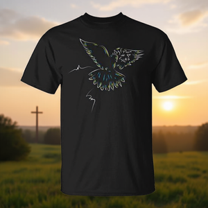 Camiseta de la Marca By Grace We Are Saved con Diseño de Paloma, para Cristianos y Creyentes, Ropa Promocional Premium - Product Image 3