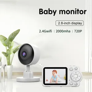 Nouvelle Caméra Bébé Connectée 2025 de 2,8 Pouces, Moniteur Bébé Intelligent avec Audio et Rappel d'Alimentation Électronique - Product Image 4