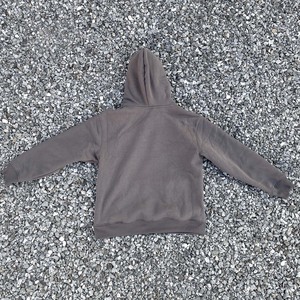 Sudadera holgada con capucha de talla grande de alta calidad para hombre, envío rápido, diseños de logotipo personalizables, Top gris oscuro de gama alta - Product Image 6