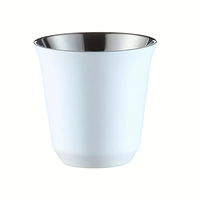 Tasses à expresso classiques épaisses pour la maison, les fêtes, les clubs, tasses à expresso incassables pour le thé au lait, pour le thé de l'après-midi