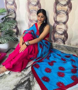 Moderno Chanderi Saree Trending Producto para Fiestas y Bodas - Product Image 1