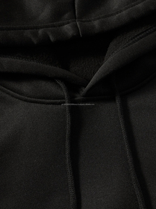 Sweats à capuche surdimensionnés en coton français de haute qualité, molleton épais, épaules tombantes, logo personnalisé, sweats à capuche pour hommes - Product Image 3