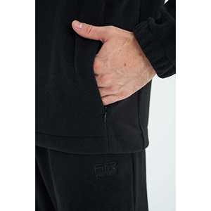 Ensemble de survêtement en molleton noir à capuche pour homme Hector 85227, respirant - Product Image 4