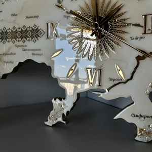 Handmade Quartz Epoxy Resin <b>Wall</b> <b>Clock</b> with Natural Wood Inlay Needle Display <b>Modern</b> Luxury Decor for Home Office - Product Image 5