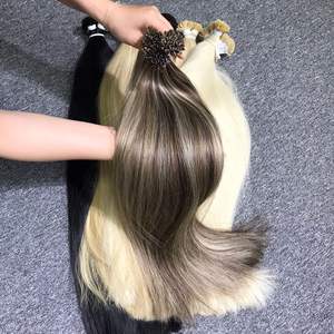 FLATITP 100% Extensions de cheveux vierges droites naturelles grand Stock couleur claire cheveux bruts vietnamiens de haute qualité - Product Image 1