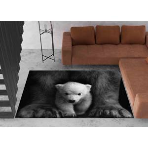 Alfombra de Oso Polar para Bebés: Alfombra Antideslizante con Diseño de Animales, Alfombra de Chenilla - Product Image 4