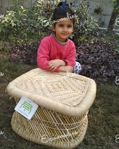 Meilleure vente élégant Design Vintage enfants Sarkanda pouf tabouret fait à la main enfants pouf Style Boho tabouret os incrustation Console - Product Image 1