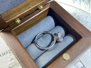 Anillos Finos de Diamantes Moissanite VVS Gia Igi Personalizados, Anillos de Plata S925 Chapados en Oro Sólido, Anillo de Compromiso y Boda, Joyería para Mujer - Product Image 4