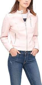 Chaqueta Bomber de cuero recortada de primera calidad para mujer, abrigo y solapa con bolsillo en el cuello, longitud corta, corte entallado Unisex 2025 - Product Image 2