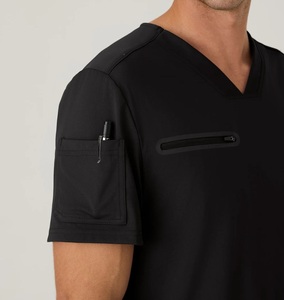 Conjunto de Uniformes Médicos Personalizados para Hospital, Transpirables, Mezcla de Poliéster y Algodón, Parte Superior y Pantalones, Unisex, Ligeros y Cómodos para Personal - Product Image 5