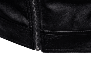 2024 Best Design PU <b>Jackets</b> for <b>Men</b> High Quality Customizable OEM Winter <b>Thick</b> Summer Thin Light Genuine Hooded XL Washable - Product Image 5