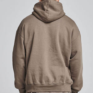 Hombres de alta calidad 100% algodón grueso pesado francés Terry Fleece pulóver con capucha personalizado de gran tamaño Drop Shoulder Hoodies para hombres - Product Image 3