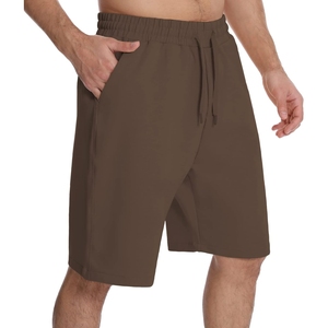 Short de survêtement en molleton de coton pour hommes de haute qualité sur mesure 100% coton décontracté motif solide teint uni - Product Image 1
