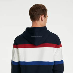 Sudadera con Capucha para Hombre, 100% Algodón, Corte Ajustado, Manga Larga, Color Sólido, Estilo Casual, con Bolsillo, Bordado, Térmica para Invierno - Product Image 4