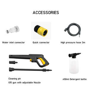 Lavadora de Autos Eléctrica de Alta Presión, Solución de Limpieza Multifuncional de Alta Tecnología, Control Mecánico, 1500W, Limpieza con Agua Fría para el Hogar - Product Image 5