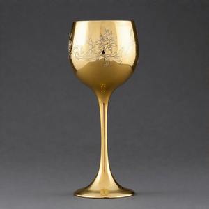 Cáliz sagrado LightChalice, copa de vino de comunión de latón antiguo, Copa Vintage hecha a mano para iglesia y ceremonias espirituales - Product Image 4